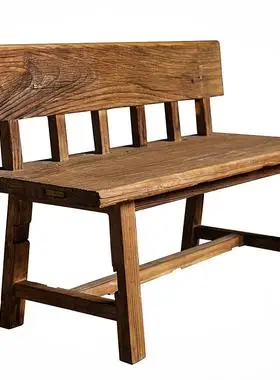 老榆木会议长凳可定制田园大长椅子