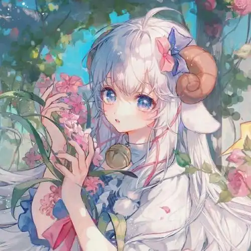 呆萌可爱的卡通动漫女生头像图片