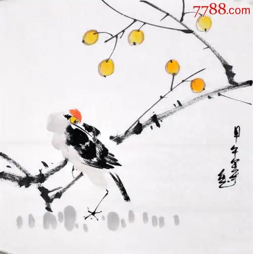 小品写意花鸟画作品hn3919-se33910444-花鸟国画原作-零售-7788收藏