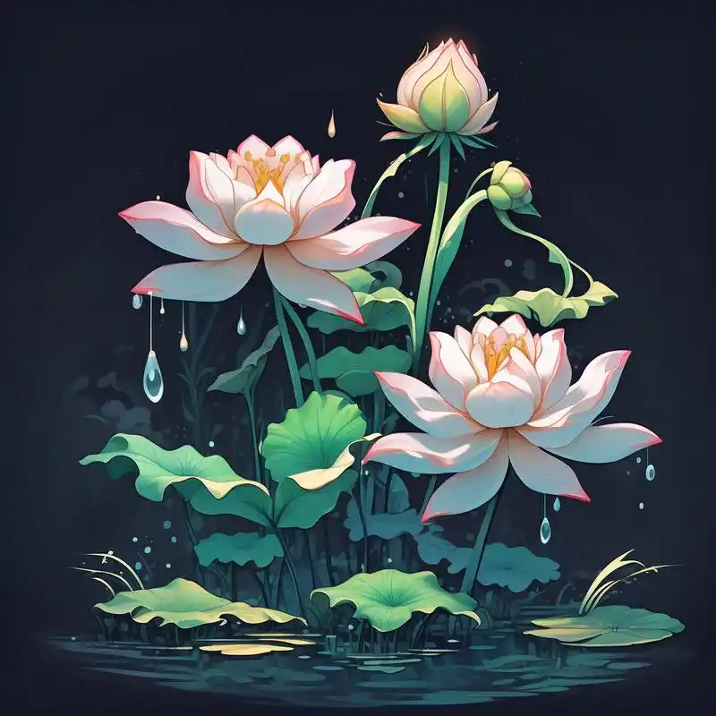 荷花微信头像78清新上线 夏日炎炎,换上一款清新的荷花微信头像吧!