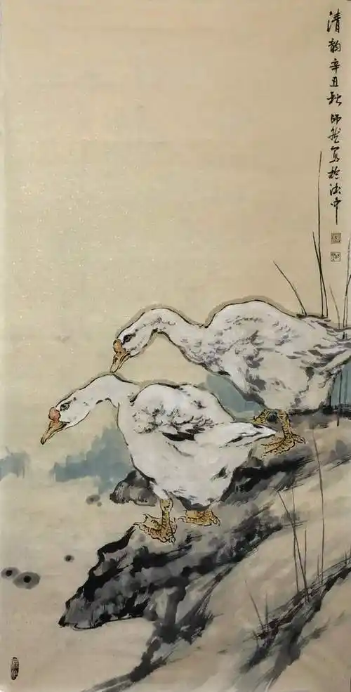 书画南北方勤芳舞翰墨盛世展雄风一一顾青蛟师生艺术线上展