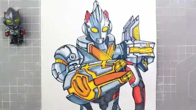 速画艾克斯奥特曼,艾雷王装甲形态你喜欢吗?