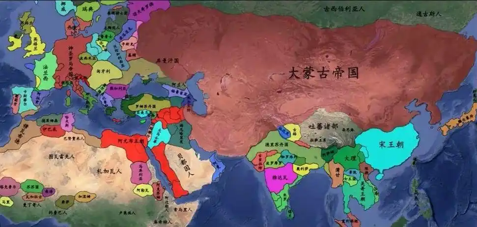 蒙古帝国最大时版图是多大面积蒙古帝国是谁建立起来的