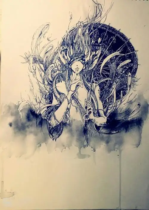 第一次临摹这么复杂的画,纯手绘,那段时间让我浮躁的心静了许多