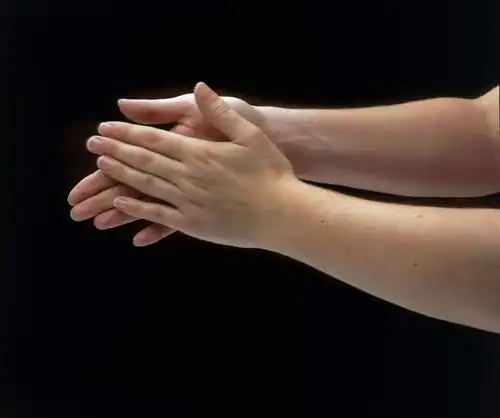 西方人,手,一个人,鼓掌,横图,室内,特写,白天,侧面,欧洲,欧洲人,双手