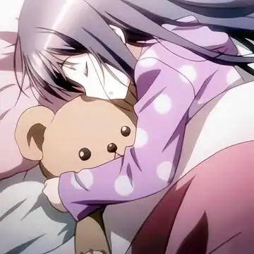 睡觉困动漫女生头像