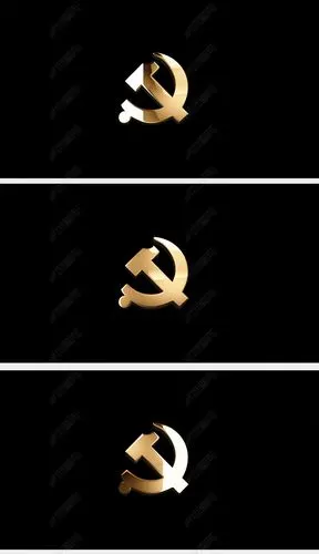 庆祝建党节党宣传片视频制作烫金党徽素材视频mov格式