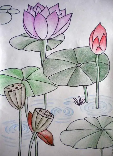 关于风景的画关于风景的画美术作业简单