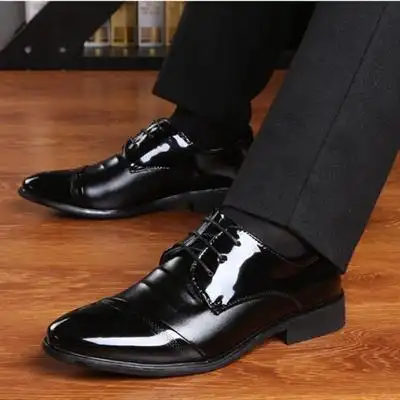 春季半正式黑色正装皮鞋休息大学生面试工作求职舞台大人男士男鞋