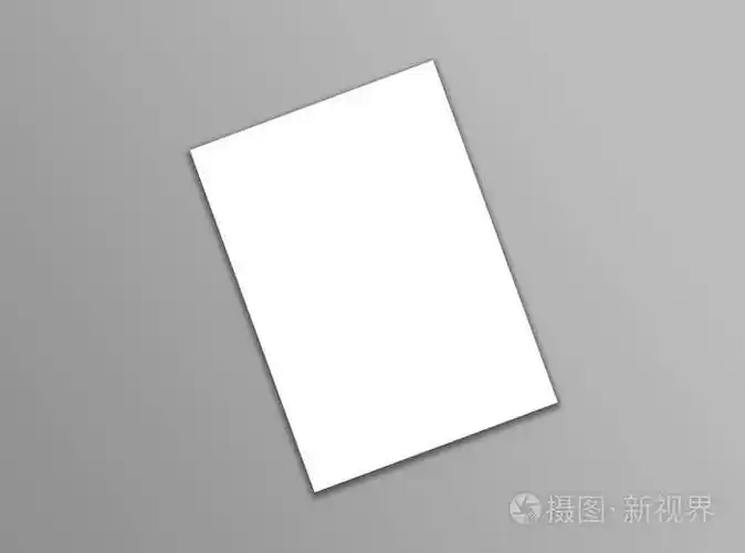 空白a4 白色传单模板纸上用软的灰色背景