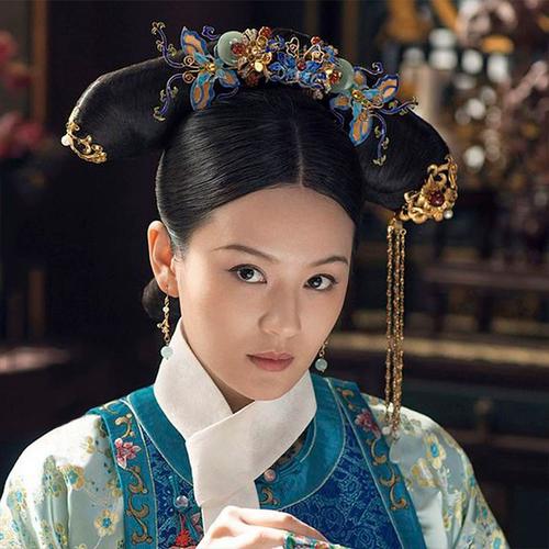 影视如懿传贵妃假发旗头发饰清朝皇后妃子嫔妃发髻写真演出旗头