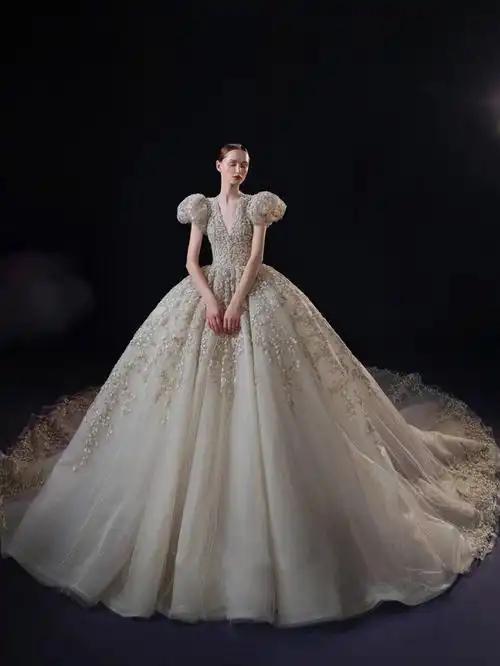 婚纱礼服韩式清新款甜美新娘看过来