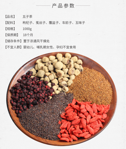 园中宝男人茶五子茶男性滋补养生泡酒材料可搭配枸杞覆盆子菟丝子车前