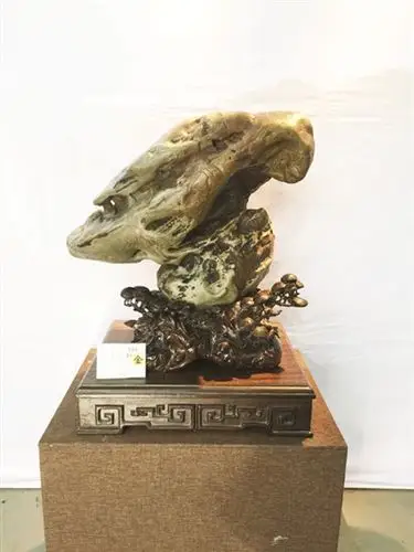 柳州国际奇石节九龙璧熠熠生辉