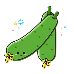mbe风格卡通可爱蔬菜小黄瓜