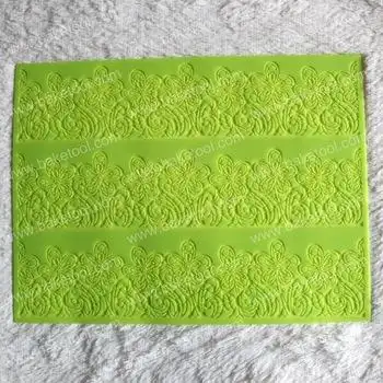 new hand-painted flowers patterned silicone sugar lace mat