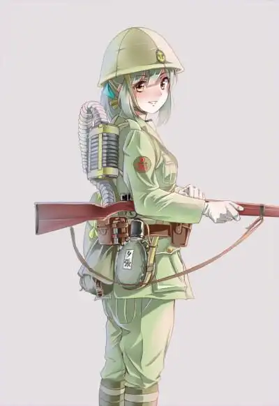 军装,少女