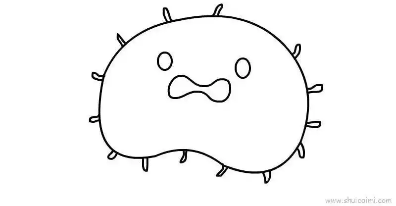 病毒简笔画画法图解