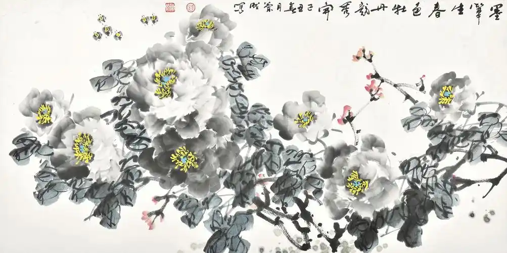 【转载】写意牡丹国画精选 5