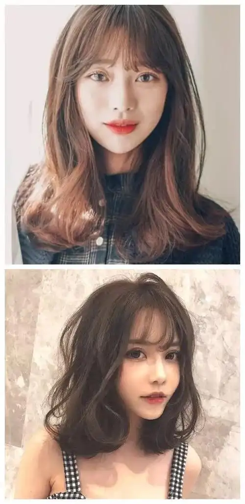 韩式中长发大卷烫发