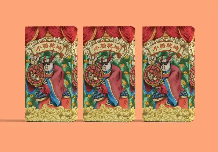 国潮插画牛转乾坤