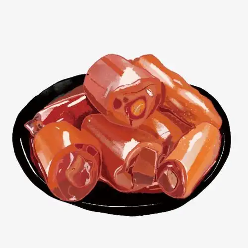 卡通手绘插画猪尾巴