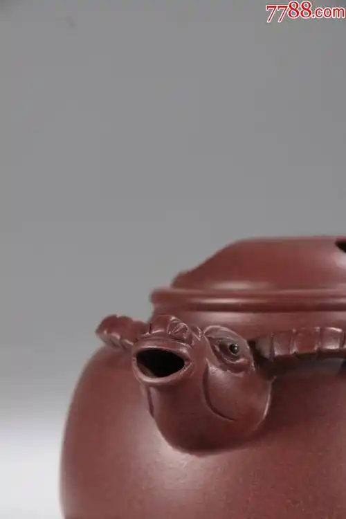 季益顺款诗文牛盖紫砂壶