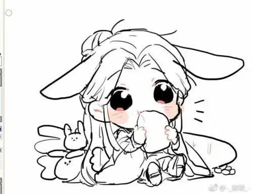 q版简笔画天官赐福漫画简笔画简笔画的花怜画花城和谢怜简笔画简笔画