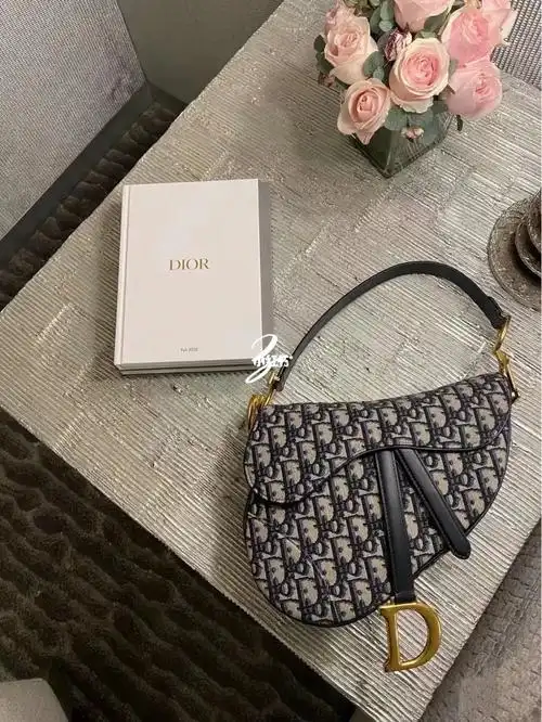dior saddle baby 原版提花 升级版原版罗马肩带 多种背法 马鞍包迪奥