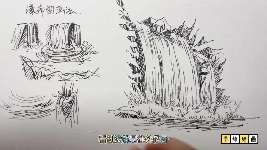 钢笔画风景速写,绘画技法学习