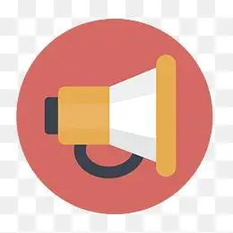 通知小喇叭黄色