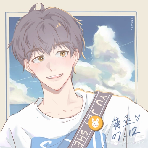 撒野蒋丞平涂日系头像同人巫哲绘画作品