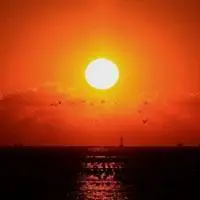 冉冉升起的红太阳图片 清晨冉冉升起的红太阳唯美图片_微信头像图片