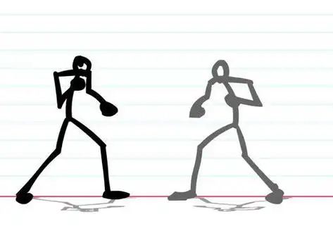 火柴人简笔画格斗火柴人简笔画格斗连环画