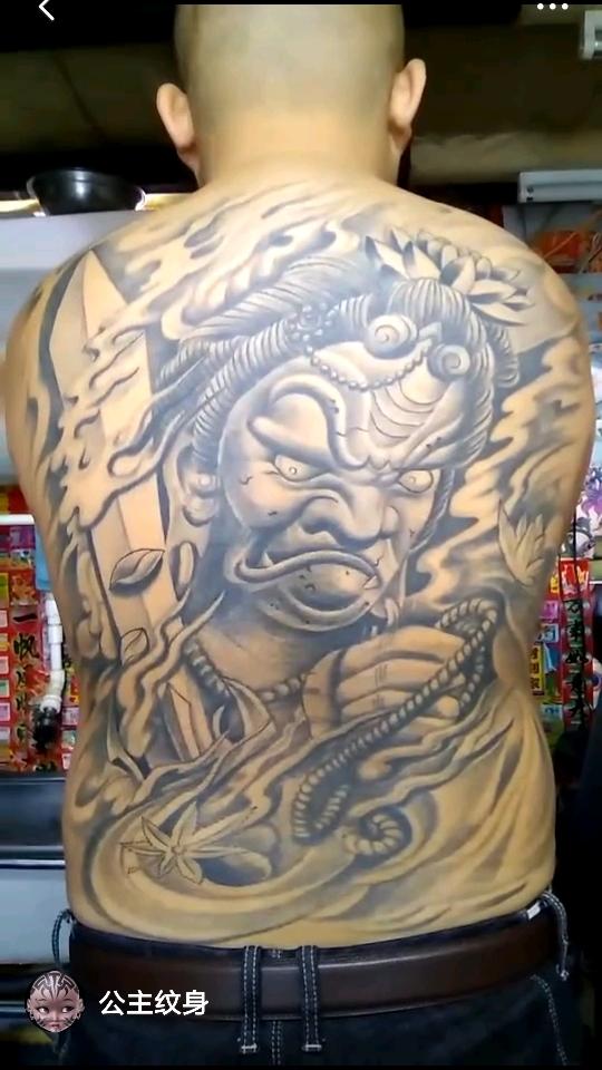 不动明王_纹身图案手稿图片_公主纹身的纹身作品集