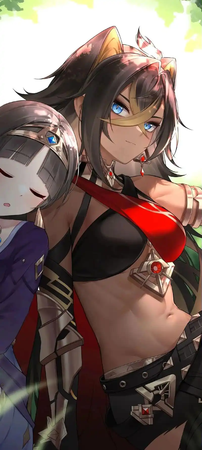 黑皮更涩涩哦#二次元 #原神 #黑皮 #坎蒂丝 #迪希雅 - 抖音