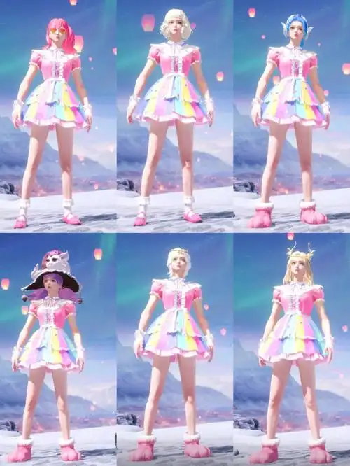 和平精英·巧克力工厂·彩虹裙