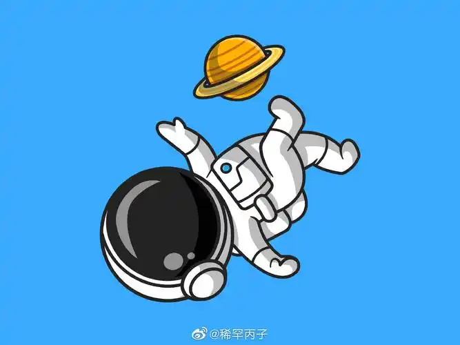 q版宇航员运动星球系列 图形设计