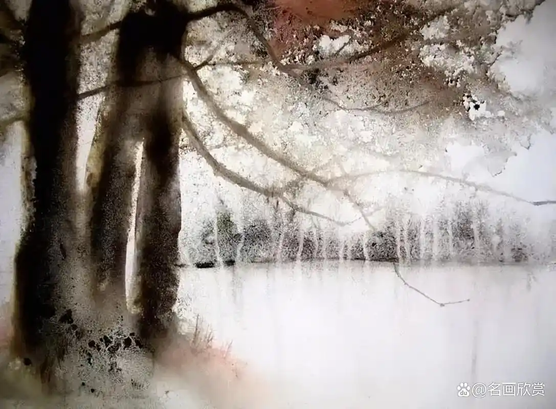 梦幻诗意的水彩湿画法,色彩富有韵律的流动,浪漫极了