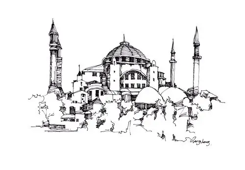 建筑手绘|纯艺术|钢笔画|大宏造物 - 原创作品 - 站酷 (zcool)