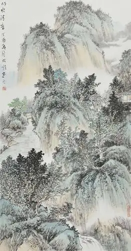 安顺国画山水作品赏析:灵动有韵的笔墨绘自然美景
