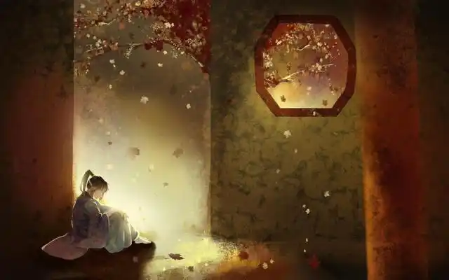 略带伤感古风动漫图片