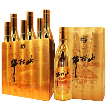 北京牛栏山优选金瓶二锅头清香型白酒53度1000ml6瓶整箱装