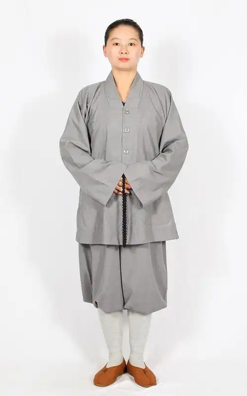 僧衣僧服棉质褂套男天出师父小褂和尚衣光棉黄色四季款2021木兰色四季