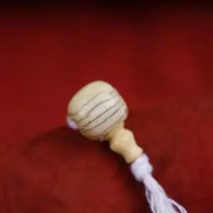 11-14mm藏式猛犸牙三通配饰配件百搭经典西藏文玩小号满笑纹佛头