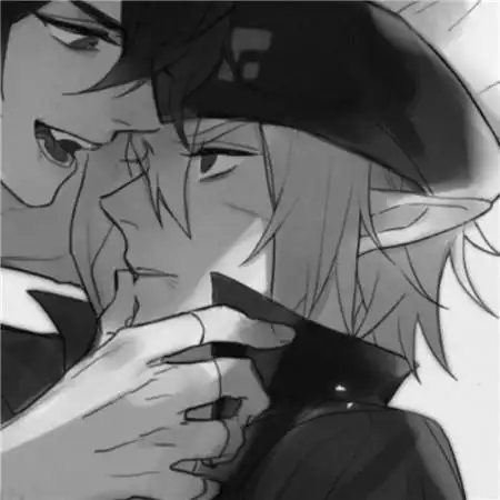 黑白兄弟头像一左一右动漫图片