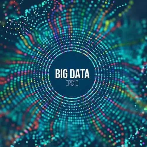 13款科技感抽象化海报分子粒子背图案平面设计矢量素材eps源文件打包