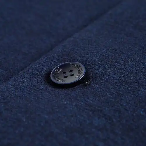 休闲西服男商场同款男装秋季款中式立领羊毛商务绅士休闲单西男黑蓝色