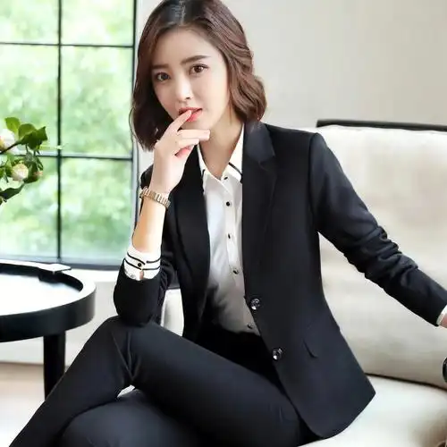 职业套装女新款气质工作西服春季修身正装