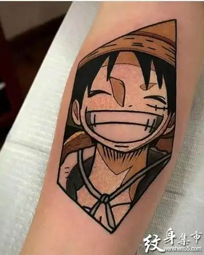 动漫海贼王纹身动漫海贼王纹身手稿图案